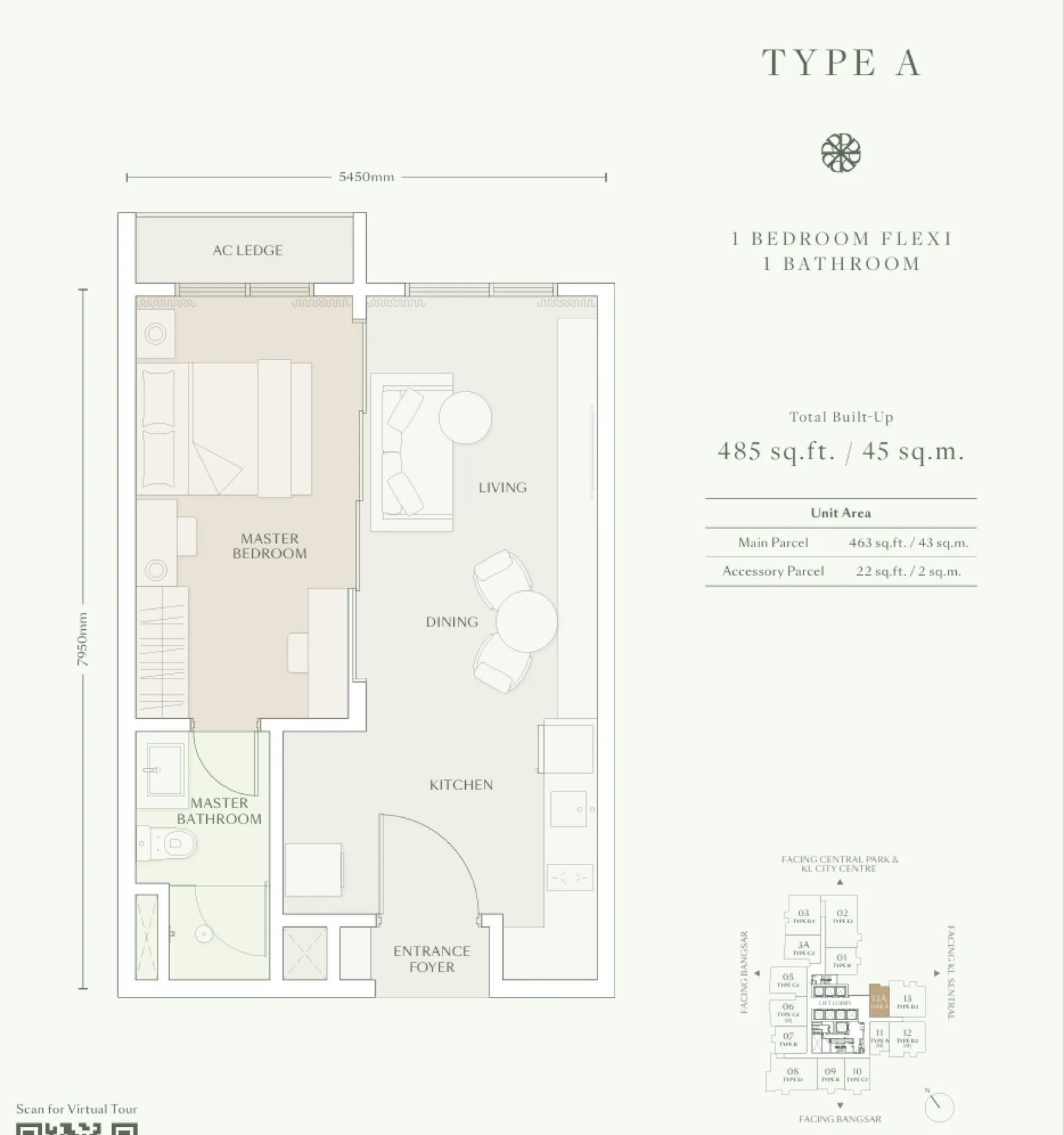 Parkside Residences Bangsar Type A